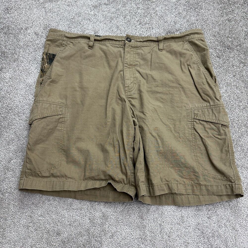 Columbia Cargo Shorts Mens 40W 10L Brown Camo 100% Cotton Outdoor Casual Hunting